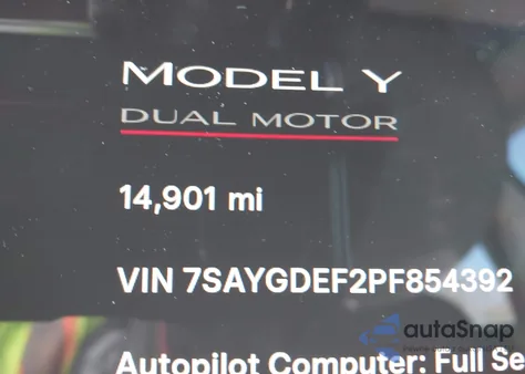 2023 Tesla Model Y Performance Dual Motor All-Wheel Drive z USA, uszkodzony, nr VIN 7SAYGDEF2PF854392